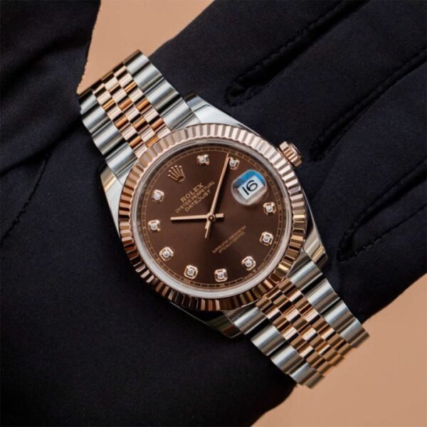ROLEX DATEJUST (AUTOMATIC) Rosegold Gold Diamond