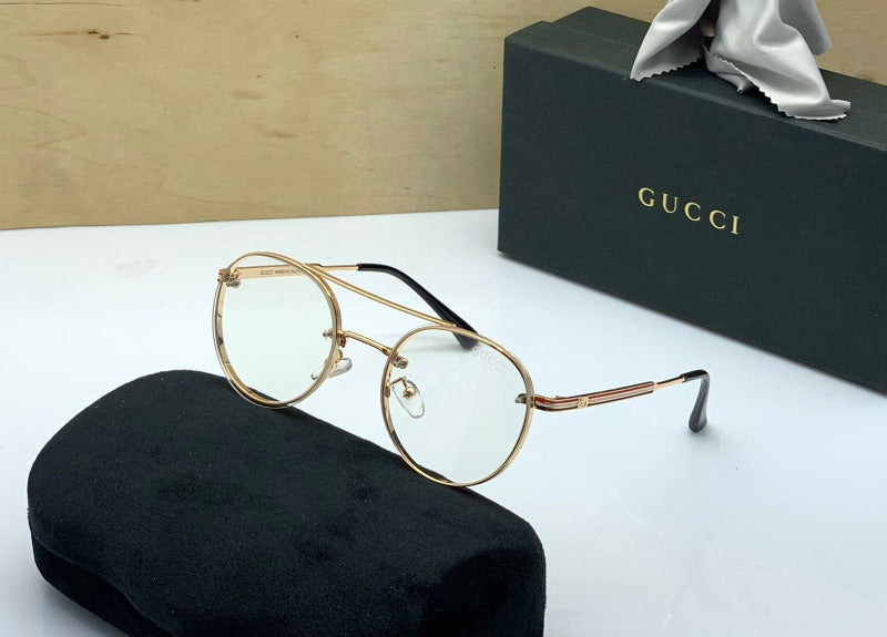 GUCCI TRANSPARENT SUNGLASSES WITH ORIGINAL BOX AND KIT