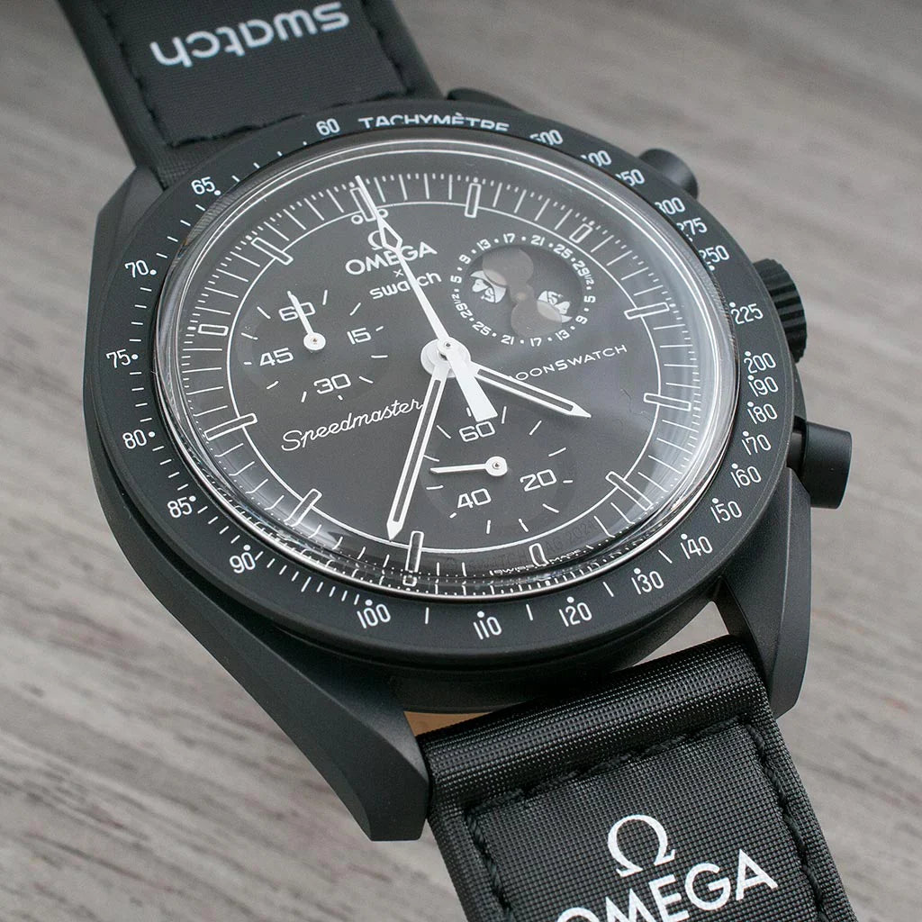 OMEGA X SWATCH MOONSWATCH Mission to The Moon - Black Dial/Black Strap Bioceramic