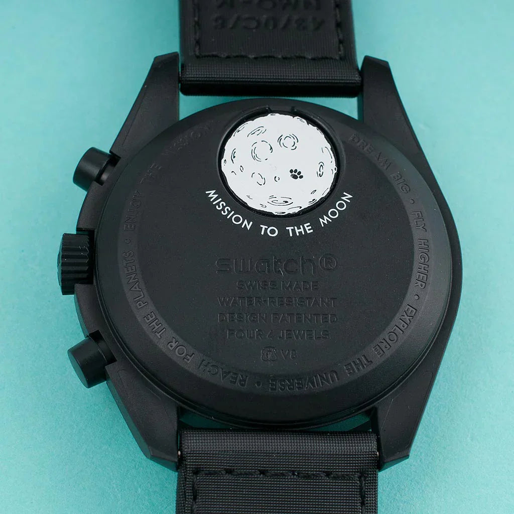 OMEGA X SWATCH MOONSWATCH Mission to The Moon - Black Dial/Black Strap Bioceramic