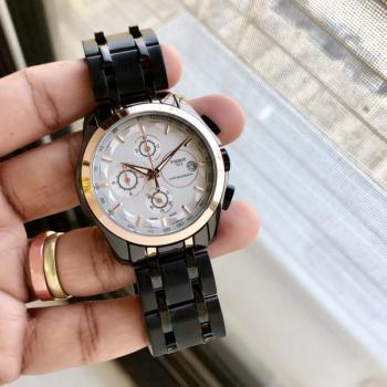 TISSOT 1853 Chronograph Black white Men's Watch TS-616-BW