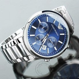 Emporio Armani Chronograph Blue Dial Mens Watch