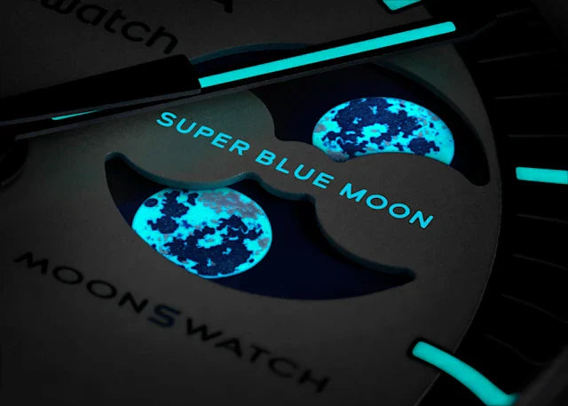 OMEGA X SWATCH MOONSWATCH Mission to the moon White Dial with Blue Case/Blue Strap Bioceramic