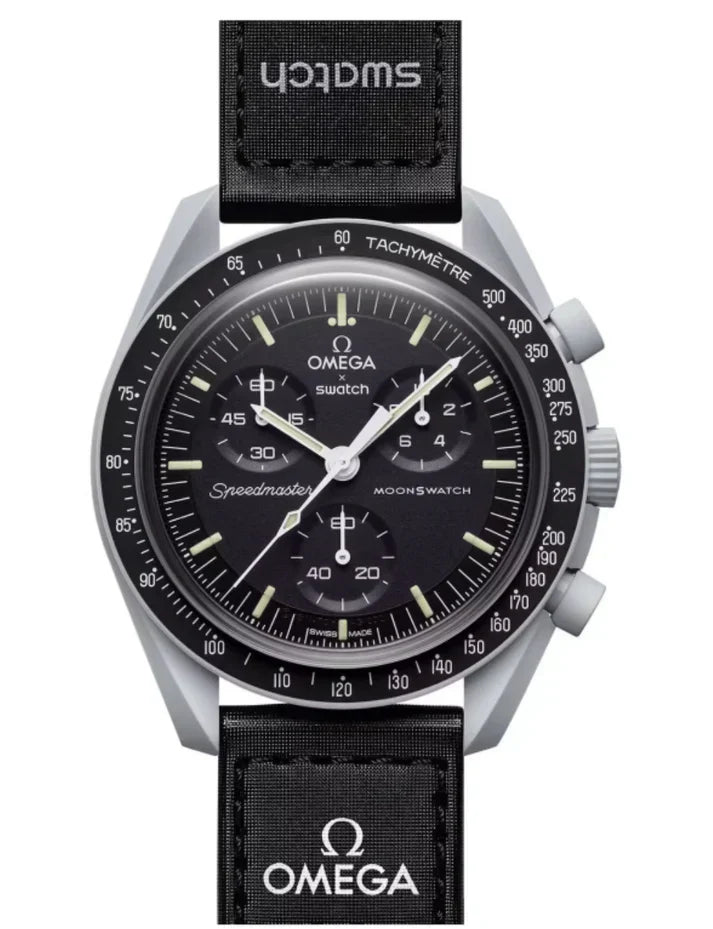 OMEGA X SWATCH MOONSWATCH Mission to the moon - Black Dial with Gray Case/Black Strap Bioceramic