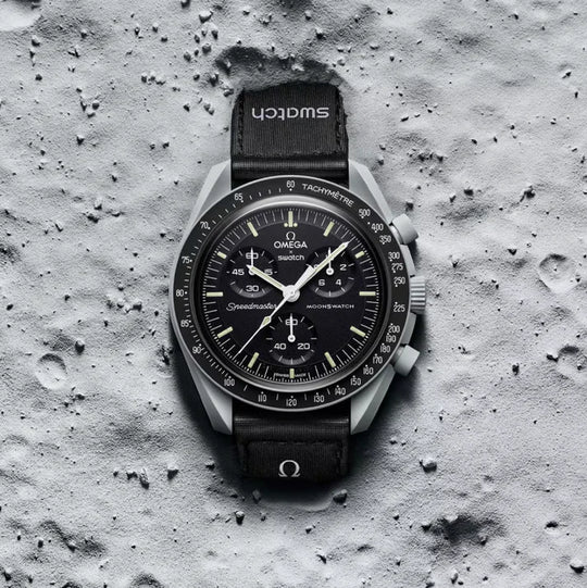 OMEGA X SWATCH MOONSWATCH Mission to the moon - Black Dial with Gray Case/Black Strap Bioceramic