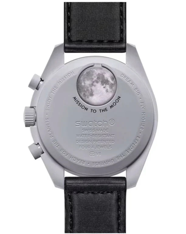 OMEGA X SWATCH MOONSWATCH Mission to the moon - Black Dial with Gray Case/Black Strap Bioceramic
