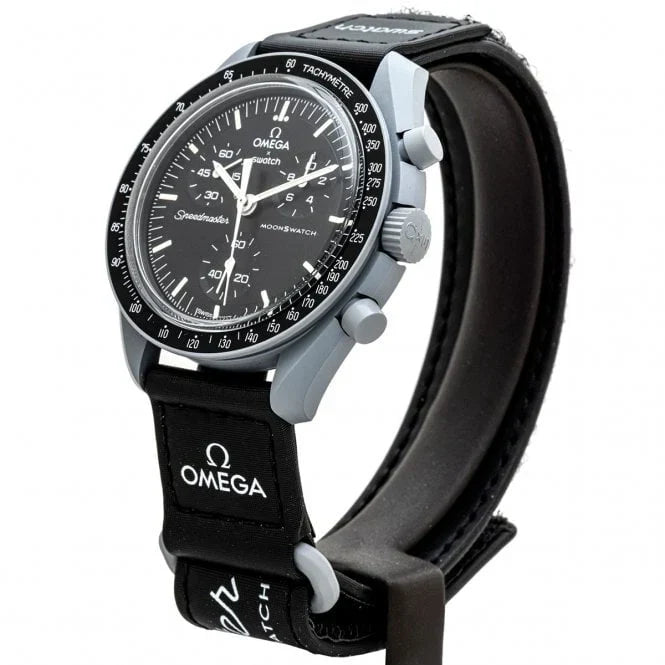 OMEGA X SWATCH MOONSWATCH Mission to the moon - Black Dial with Gray Case/Black Strap Bioceramic