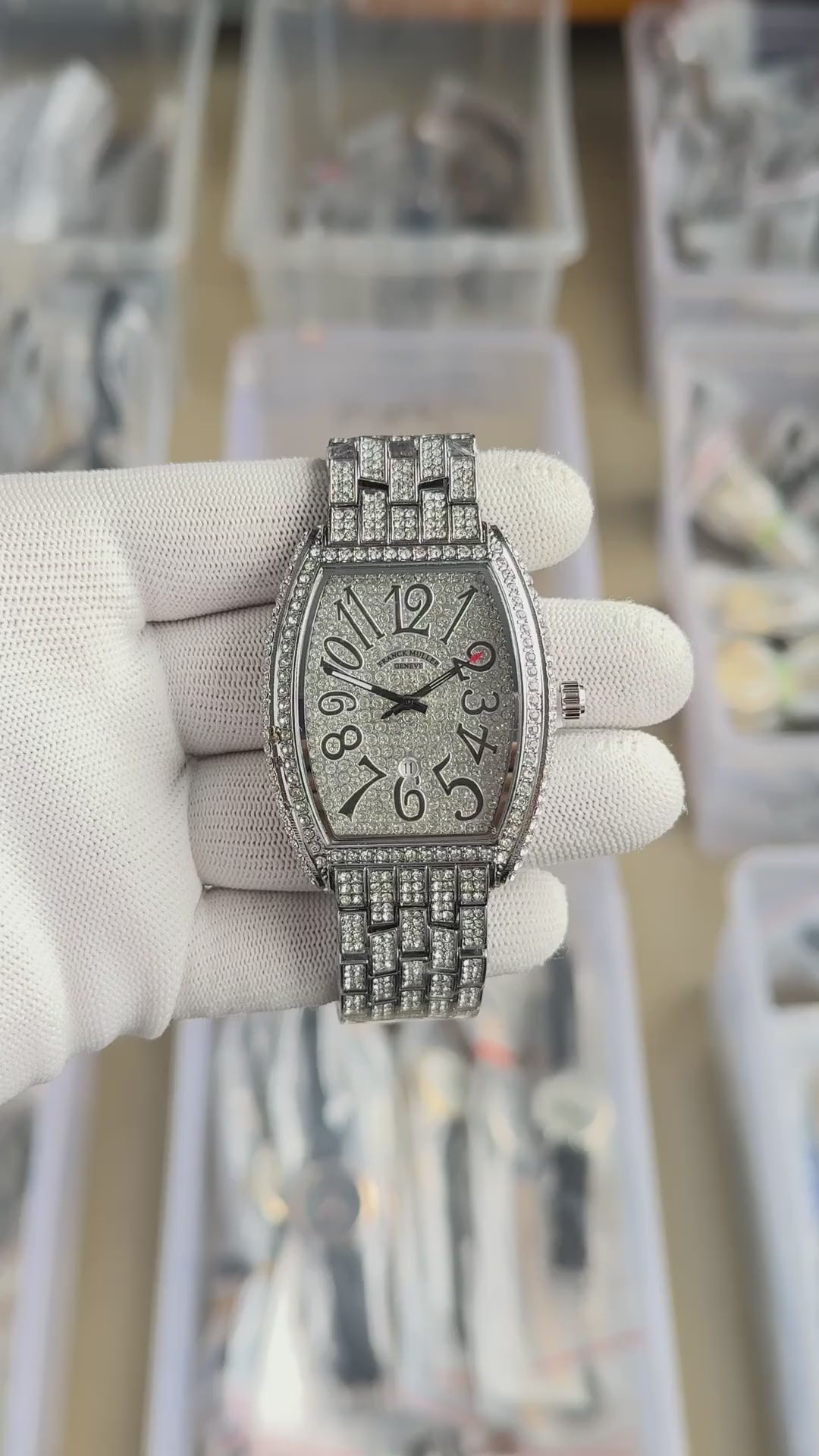 FRANCK MULLER SILVER DIAMOND