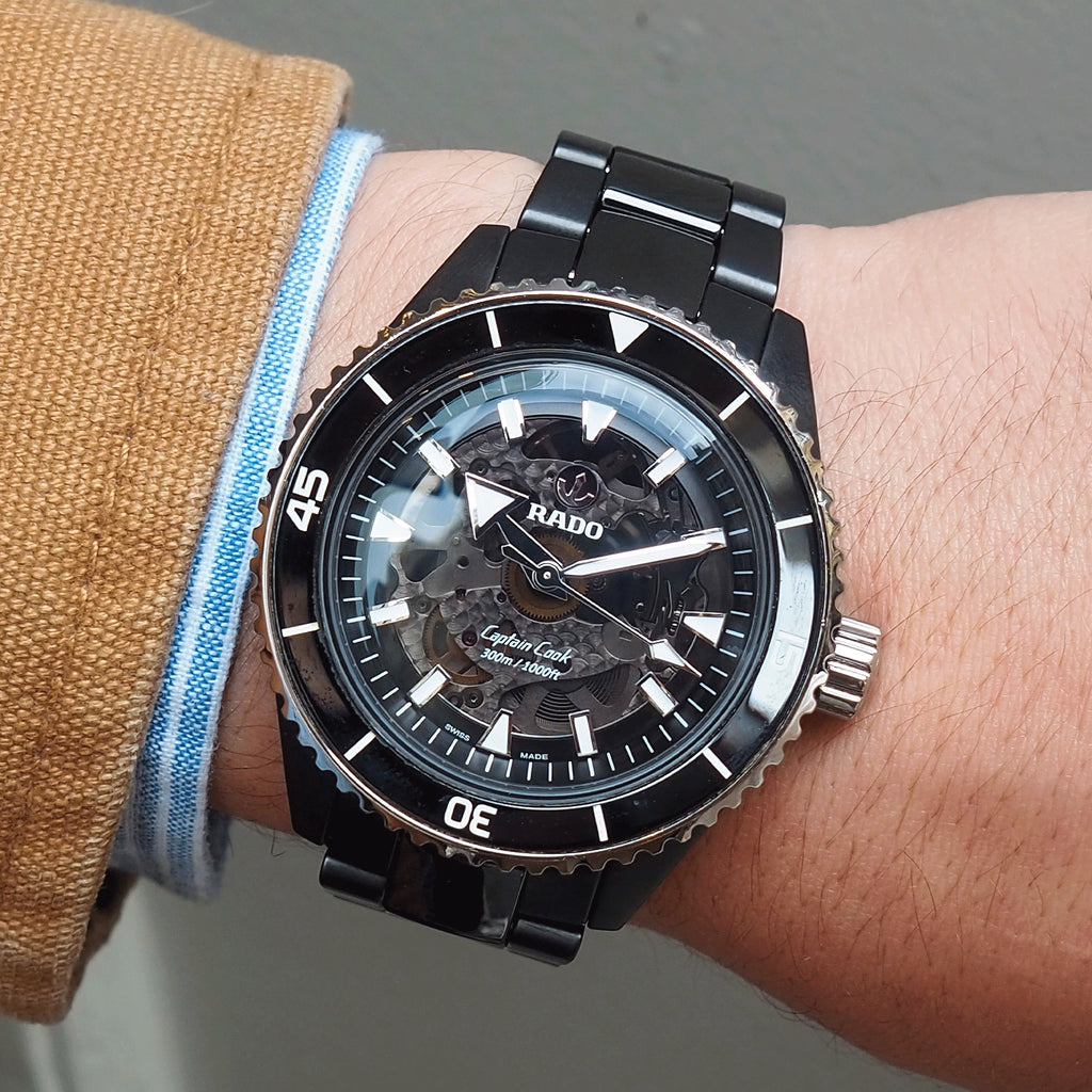 RADO CAPTAIN COOK SKELETON (black)