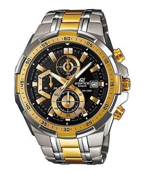 EDIFICE CASIO CHRONOGRAPH Black Dial Gold Metal Men's Watch