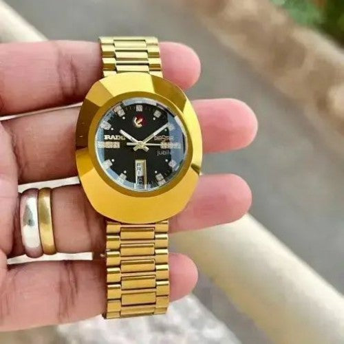 RADO DIASTAR GOLD BLACK DUAL DAY DATE (AUTOMATIC)