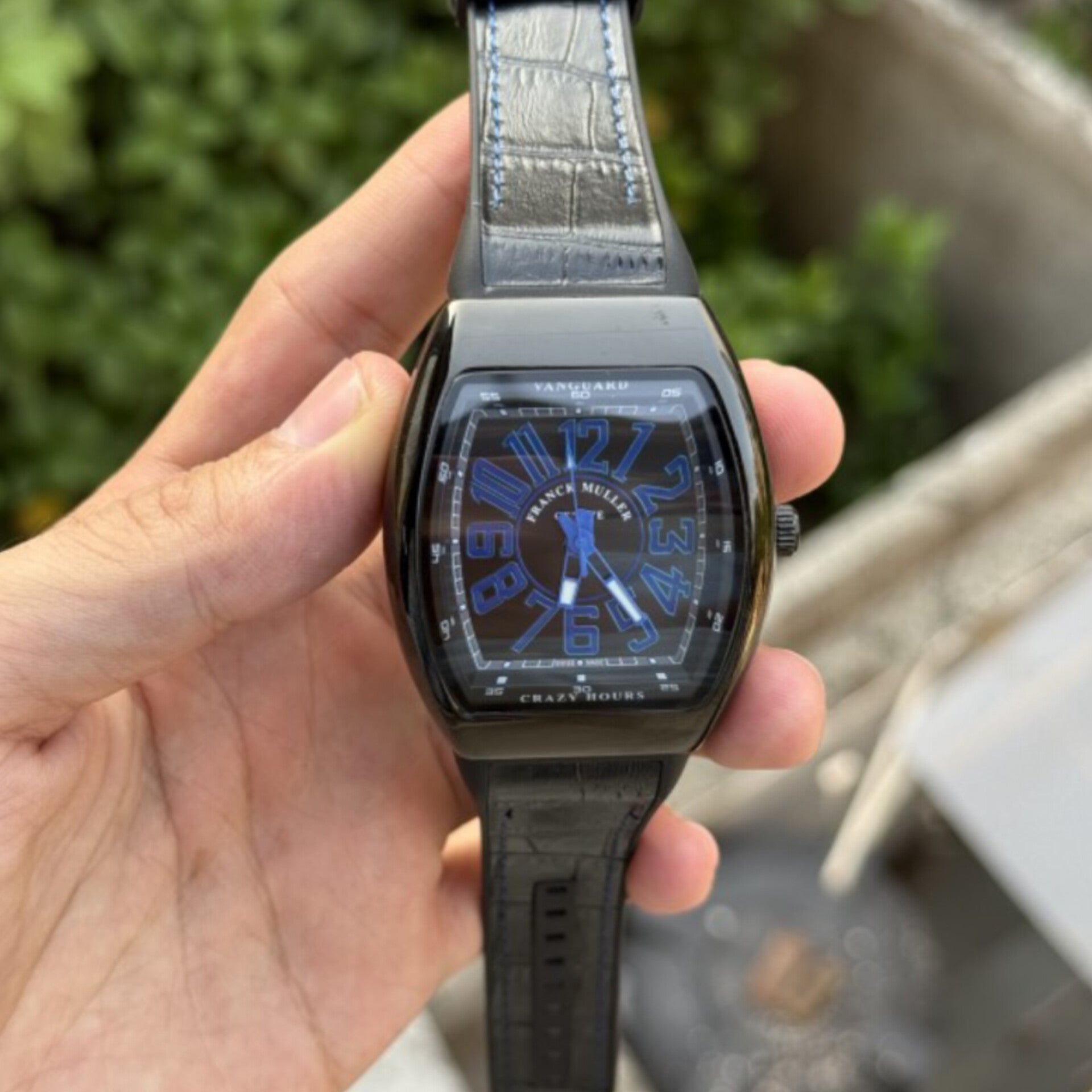 FRANCK MULLER BLACK BLUE
