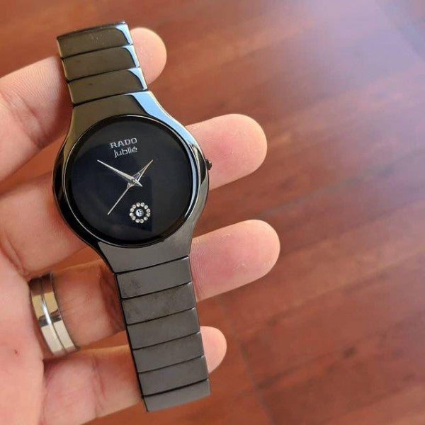 RADO JUBLIE BLACK CERAMIC WATCH - DATE MODEL