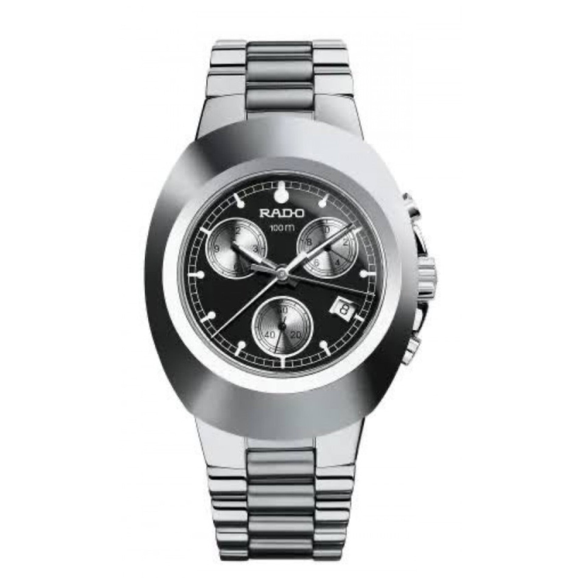 RADO CHRONOGRAPH WITH DATE WORKING 1st JAPAN (AUTOMATIC) SILVER BLACK