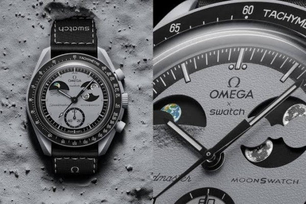 OMEGA X SWATCH MOONSWATCH sun and moon watch