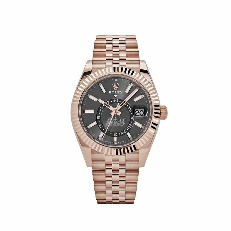Rolex Sky-Dweller Everose Gold Black Dial jublee belt (automatic)