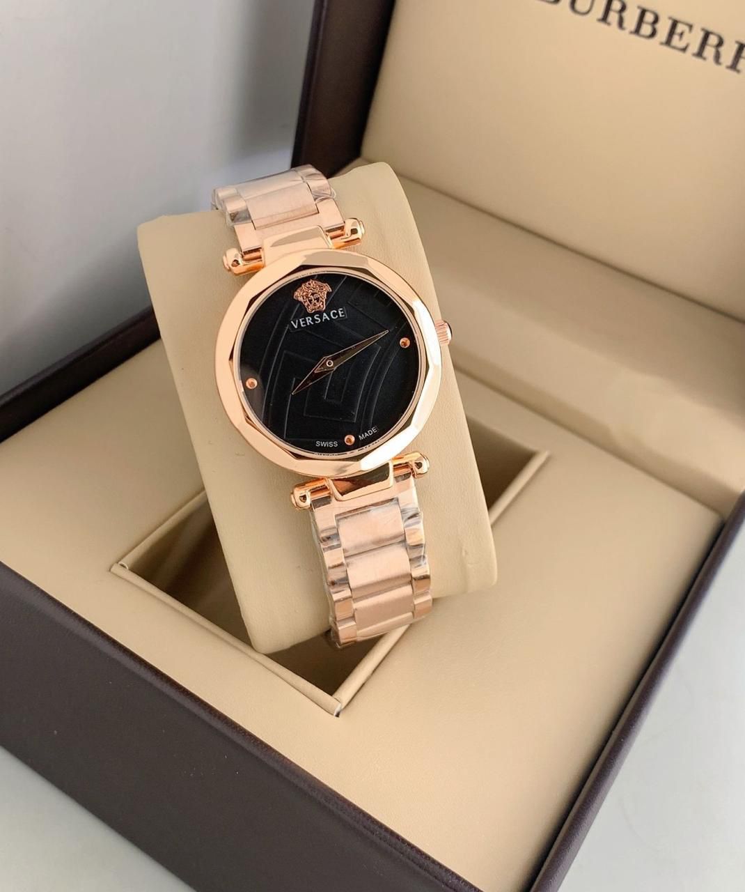 Versace Ladies watch (rosegold black)