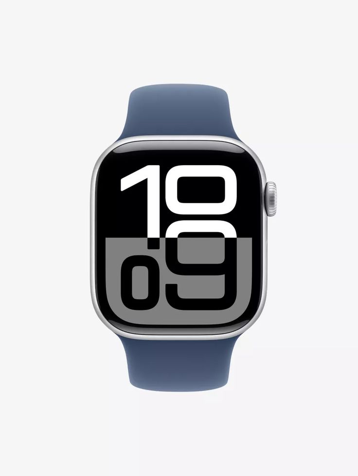 Apple watch series 10 silver with apple logo(master copy)