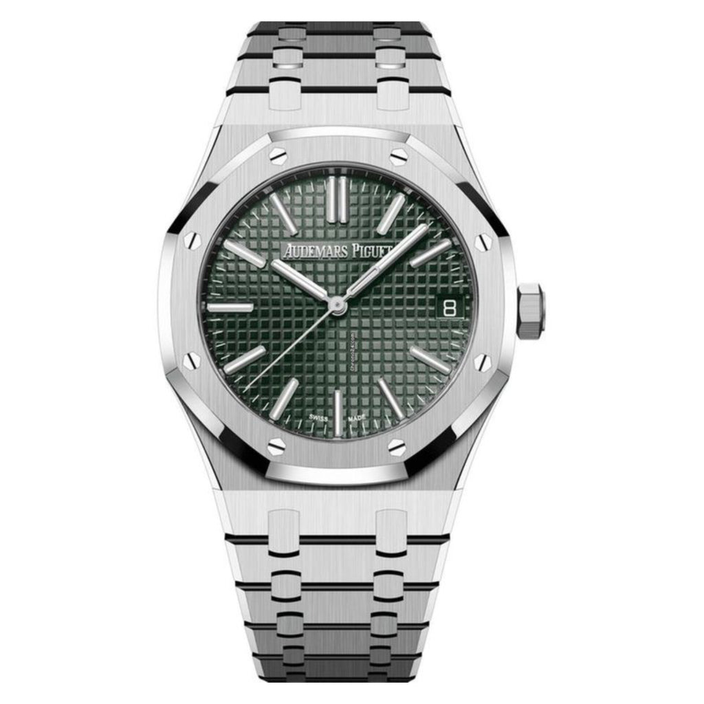 AUDEMARS PIGUET ROYAL OAK SILVER GREEN JAPAN 1ST (BATTERY MODEL)