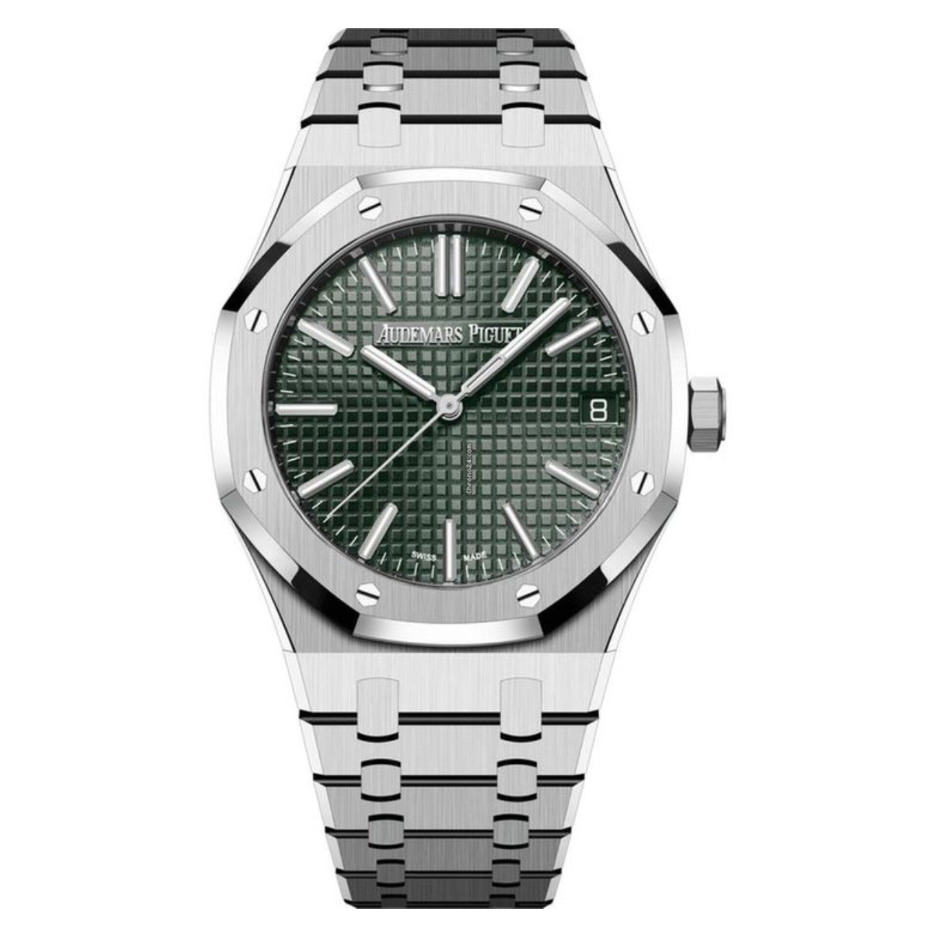 AUDEMARS PIGUET ROYAL OAK SILVER GREEN JAPAN 1ST (BATTERY MODEL)