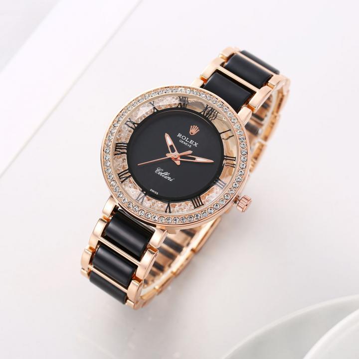 Rolex ladies watch (RoseGold black)