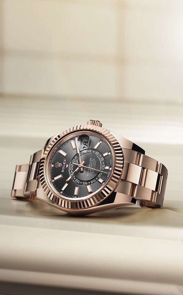 Rolex Sky-Dweller Everose Gold Black Dial oyester belt (automatic)