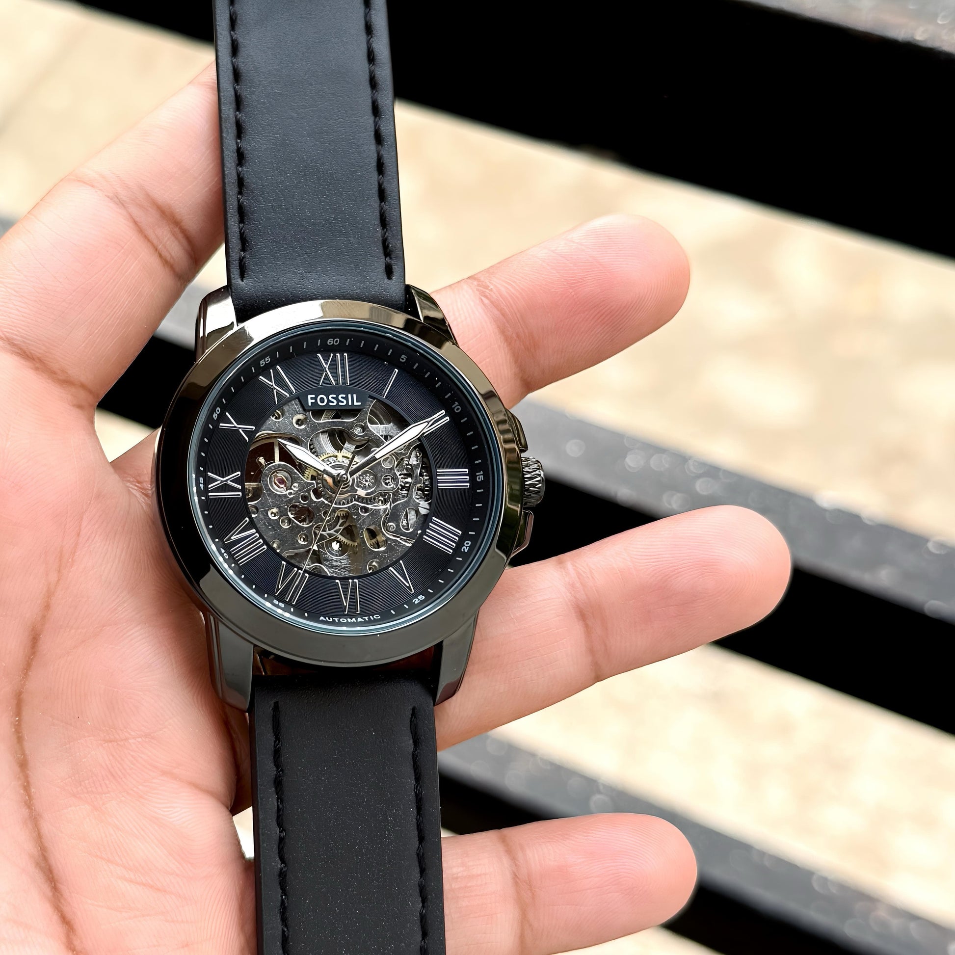 Fossil Grant (Automatic) with leather belt