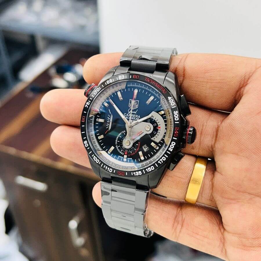 TAG HEUER GRAND CARRERA CALIBRE 36 (ALL BLACK) QUARTZ