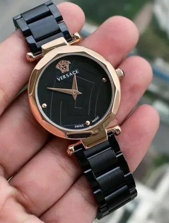 Versace Ladies watch (double tone black)