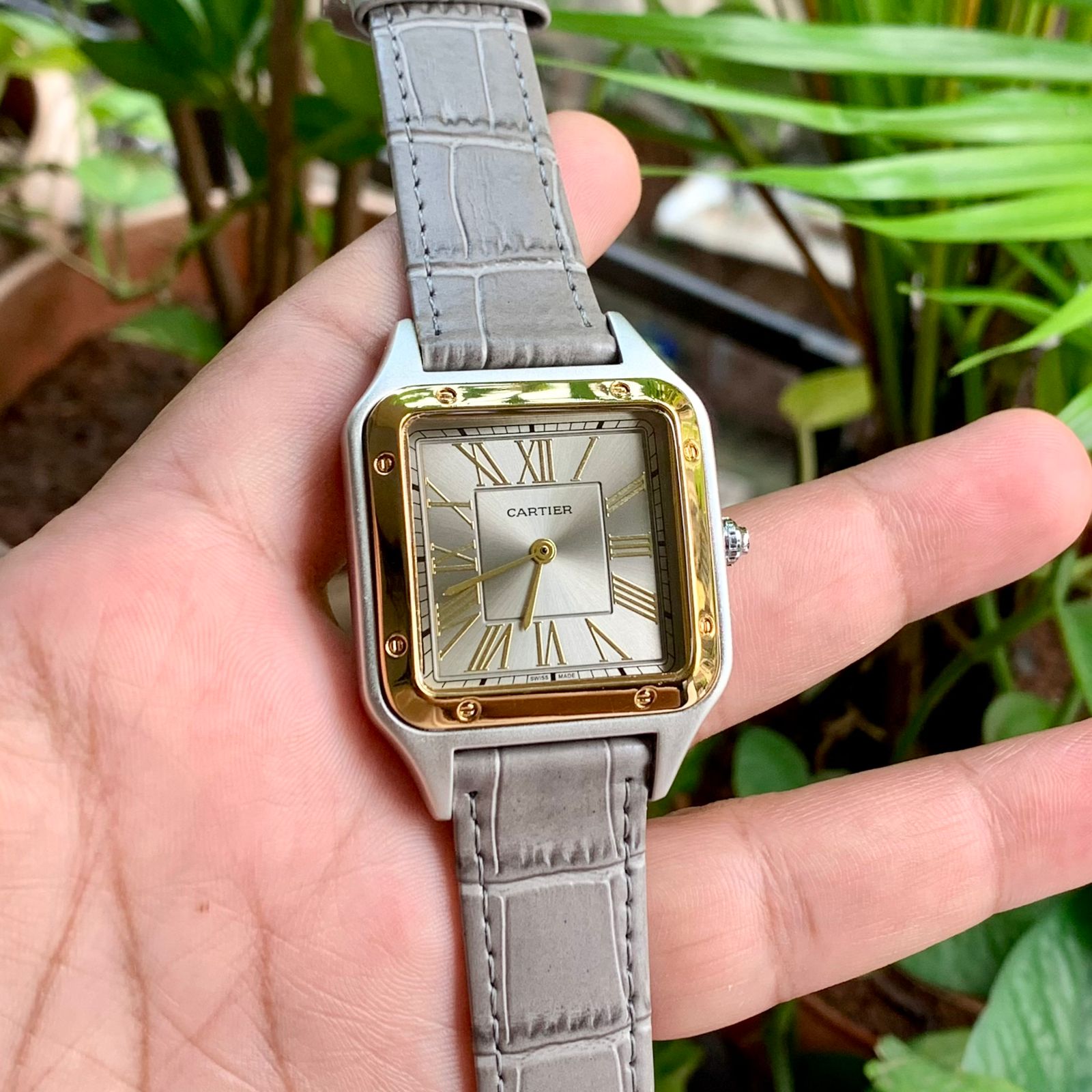 CARTIER DUMONT GREY SILVER GOLD