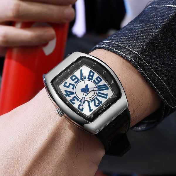 FRANCK MULLER SILVER BLUE