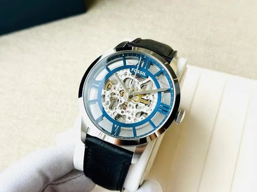 FOSSIL TOWNSMAN SKELETON SILVER BLUE (AUTOMATIC)