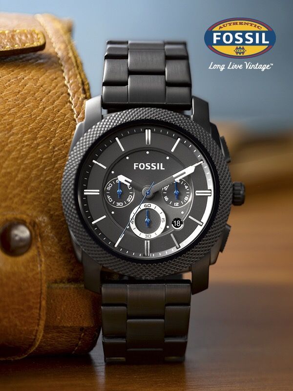 FOSSIL Chronograph Black Dial With Date Working Watch For Men