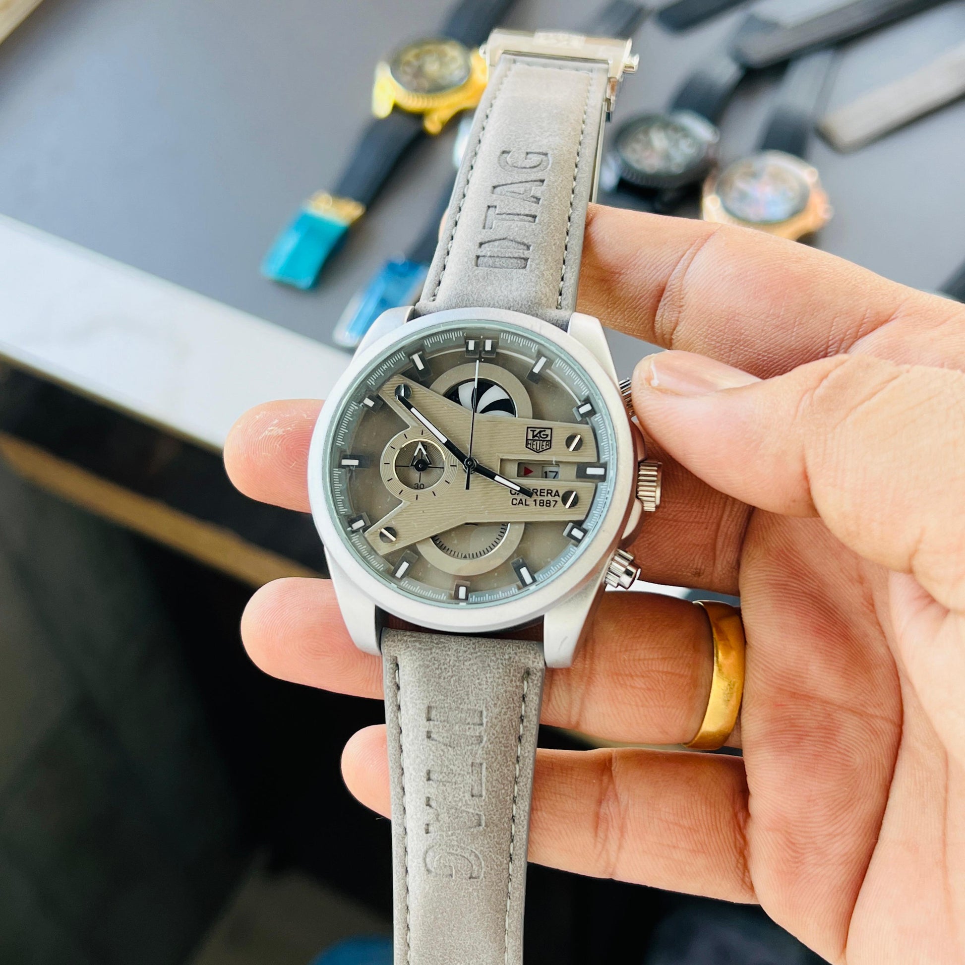 TAG HEUER cr7 LEATHER BELT