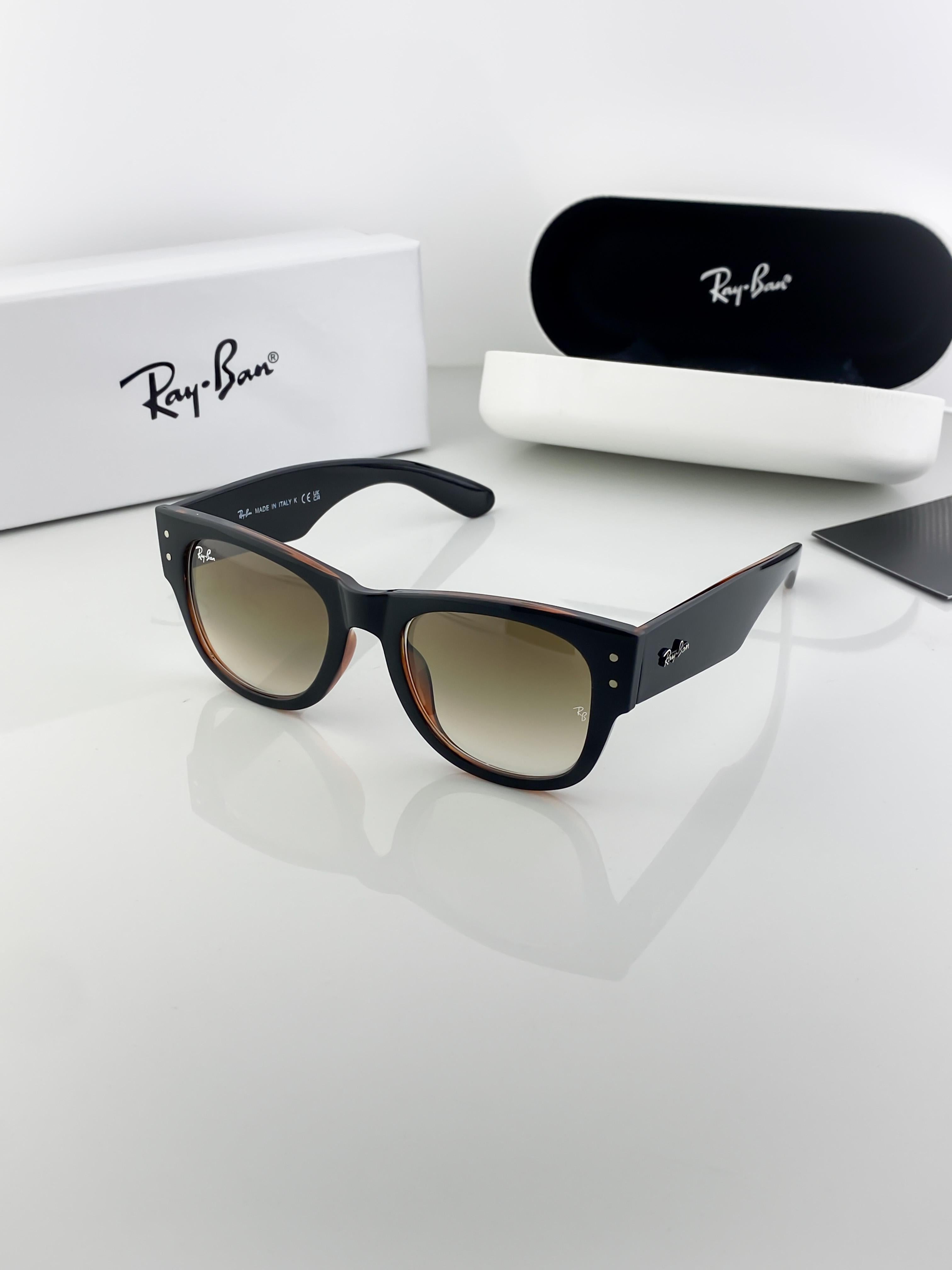 RayBan brown black sunglasses with original box and kit