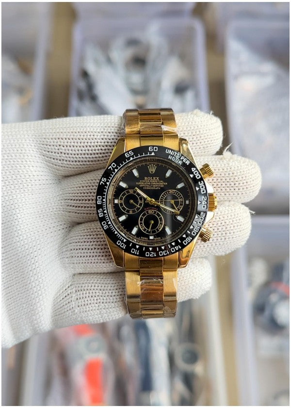 Rolex Daytona Chronograph Gold Black