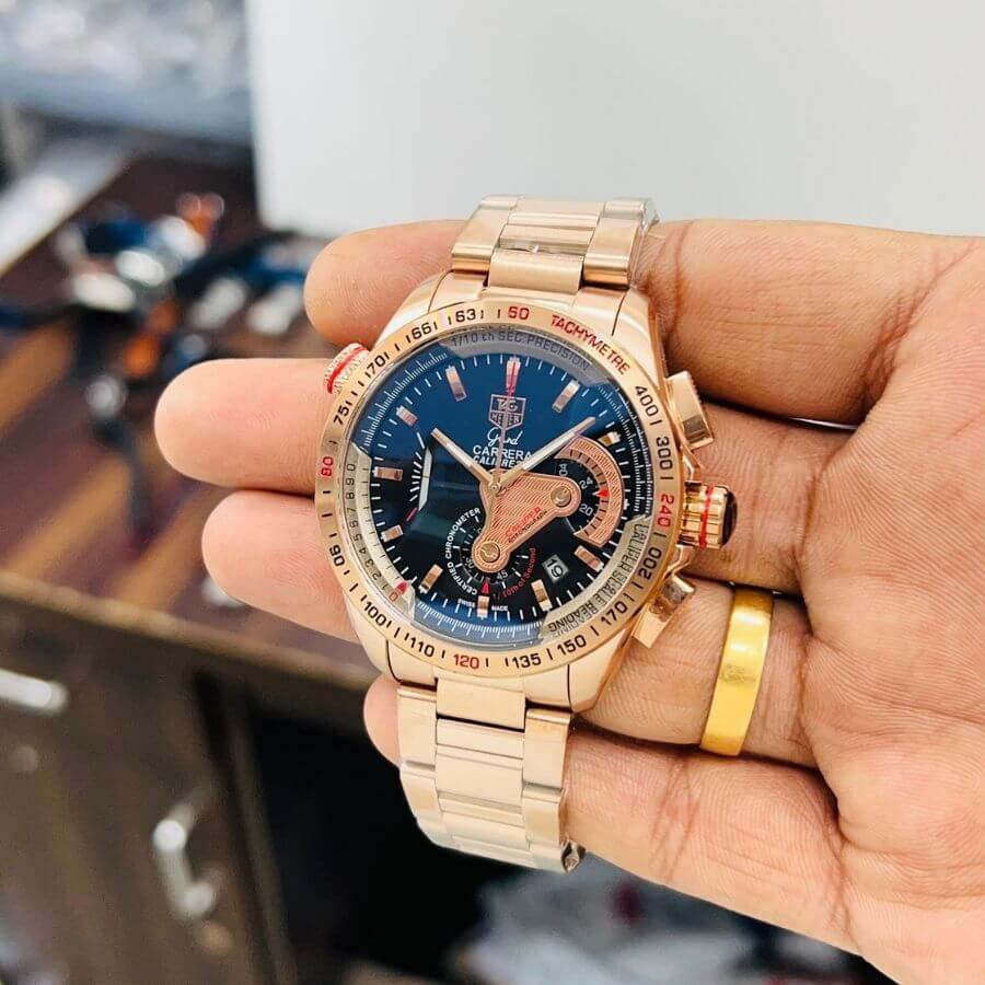 TAG HEUER GRAND CARRERA CALIBRE 36 (COPPER BLACK) QUARTZ