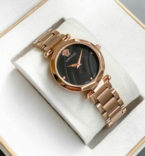 Versace Ladies watch (rosegold black)