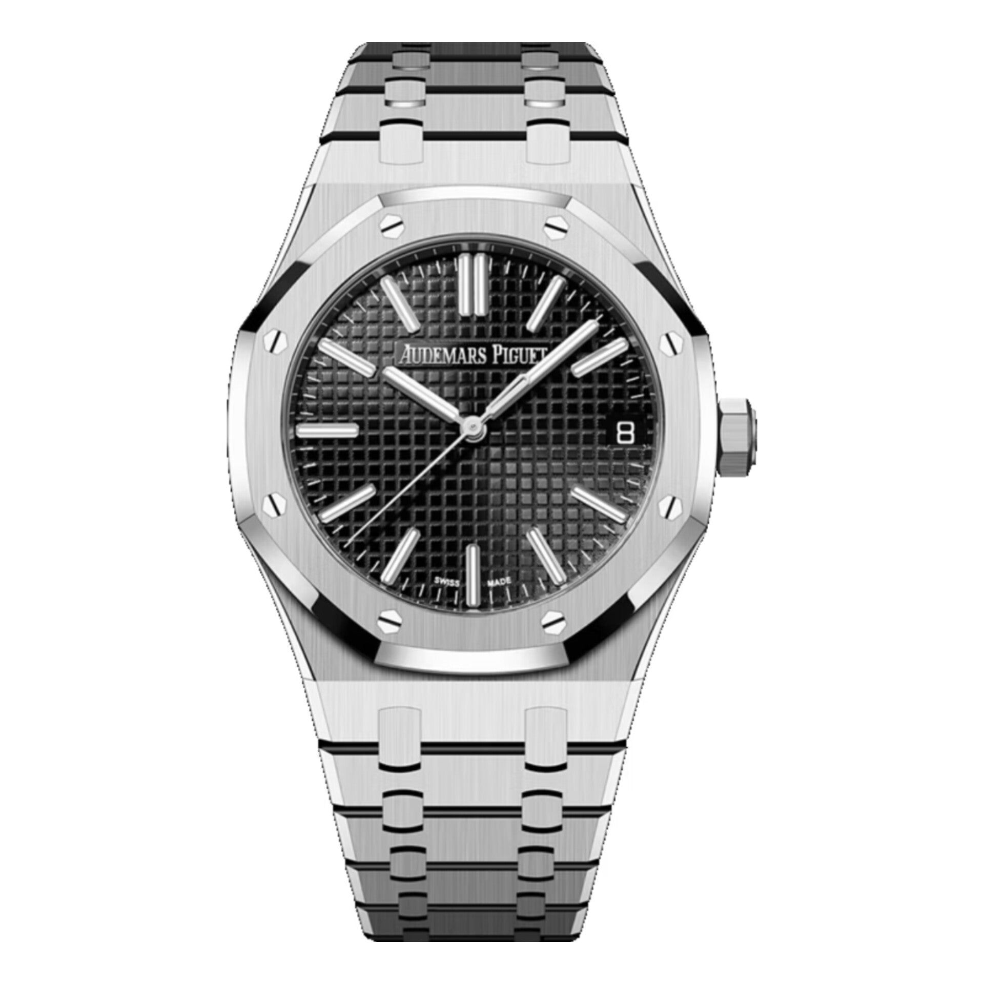 Audemars Piguet Royal Oak Silver Black JAPAN 1ST (BATTERY MODEL)
