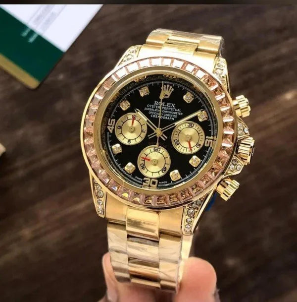 ROLEX RAINBOW Daytona Chosmograph (black Gold)