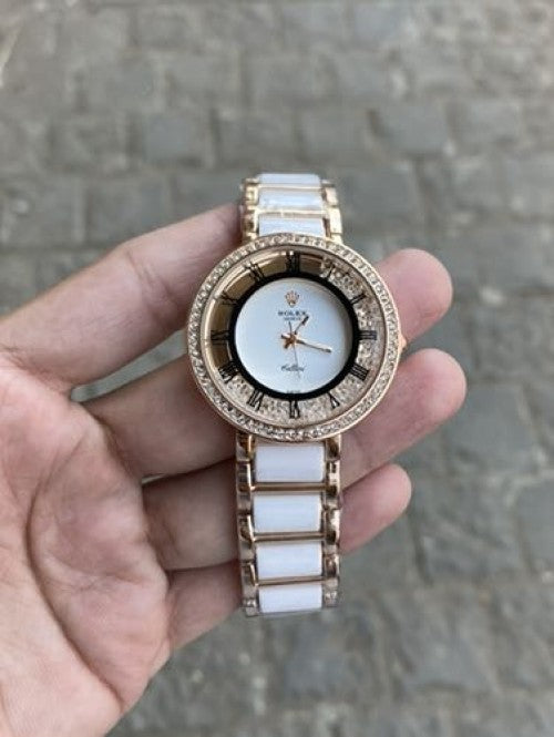 Rolex ladies watch (white RoseGold)