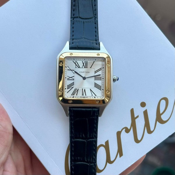 CARTIER DUMONT BLACK SILVER GOLD