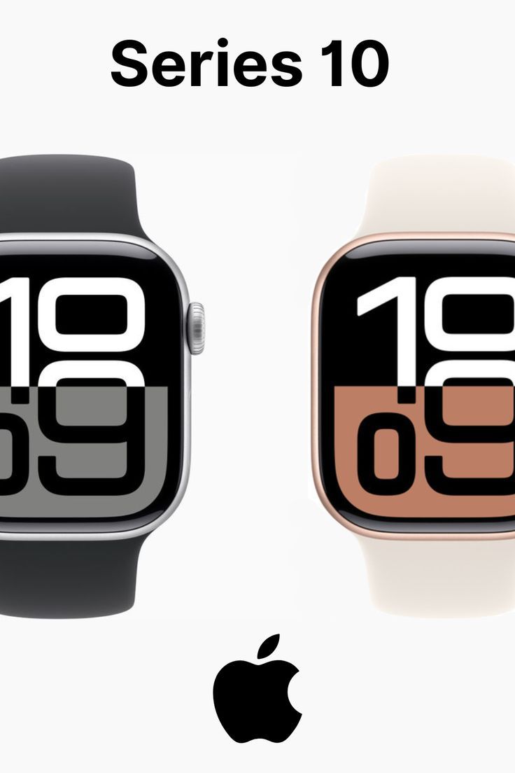 Apple watch series 10 black with apple logo(master copy)