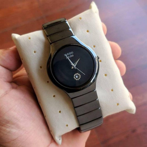 RADO JUBLIE BLACK CERAMIC WATCH - DATE MODEL
