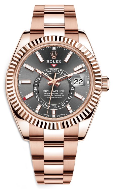Rolex Sky-Dweller Everose Gold Black Dial oyester belt (automatic)