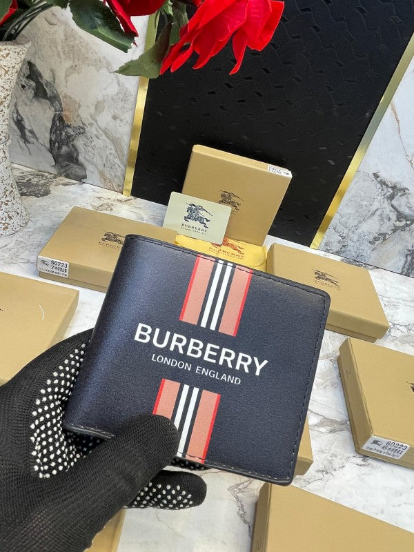 BURBERRY PREMIUM QUALITY WALLET WITH DUST COVER AND BOX