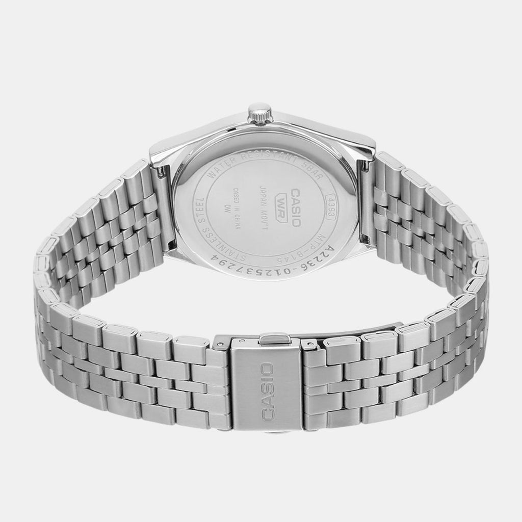 CASIO ENTICER Silver Green Quartz Watch