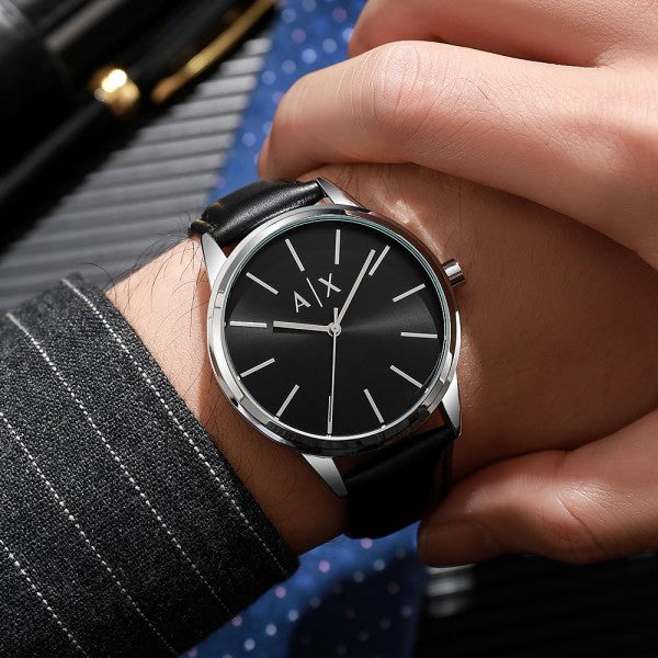 Armani Exchange AX2700 (LEATHER SILVER BLACK)