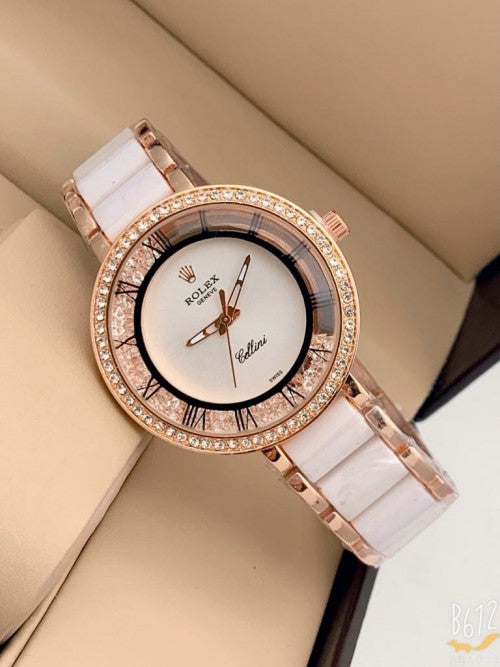 Rolex ladies watch (white RoseGold)