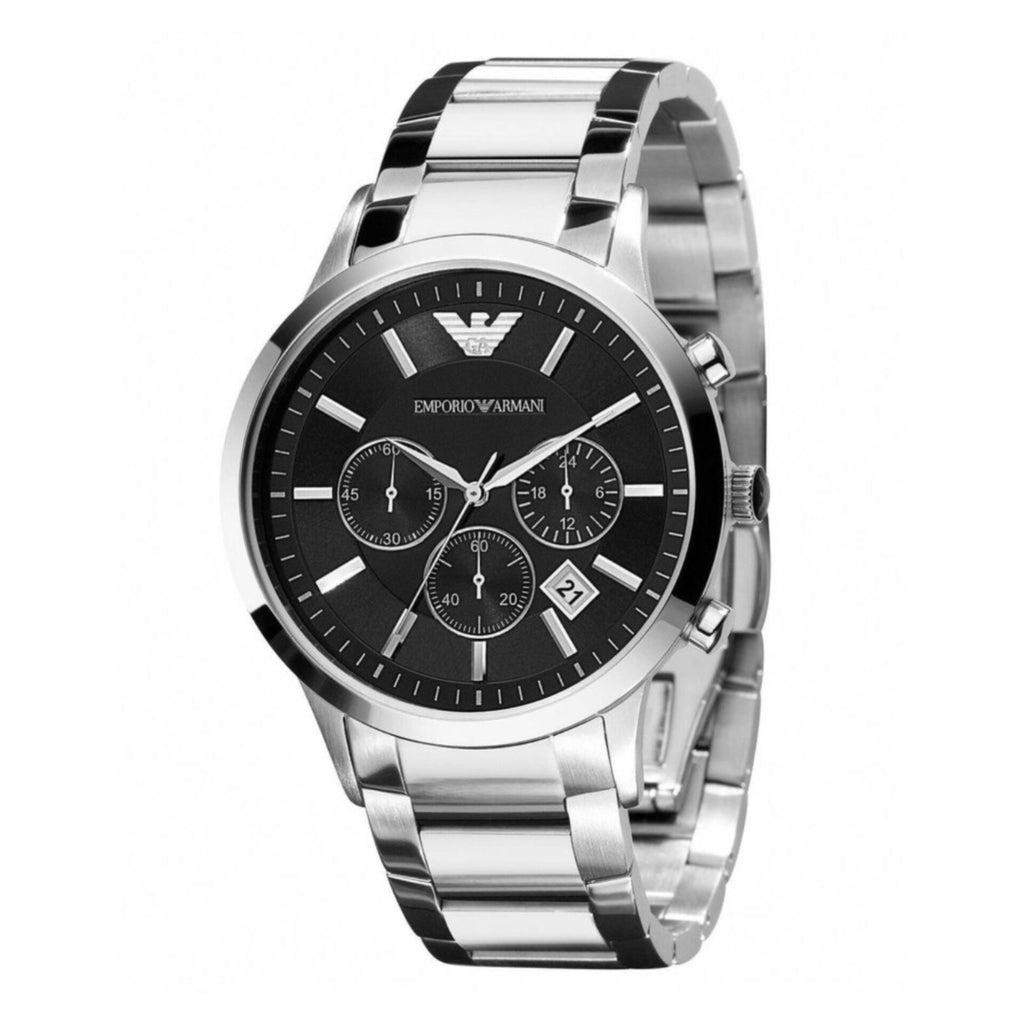 EMPORIO ARMANI Chronograph Analog Black Dial Men's Watch